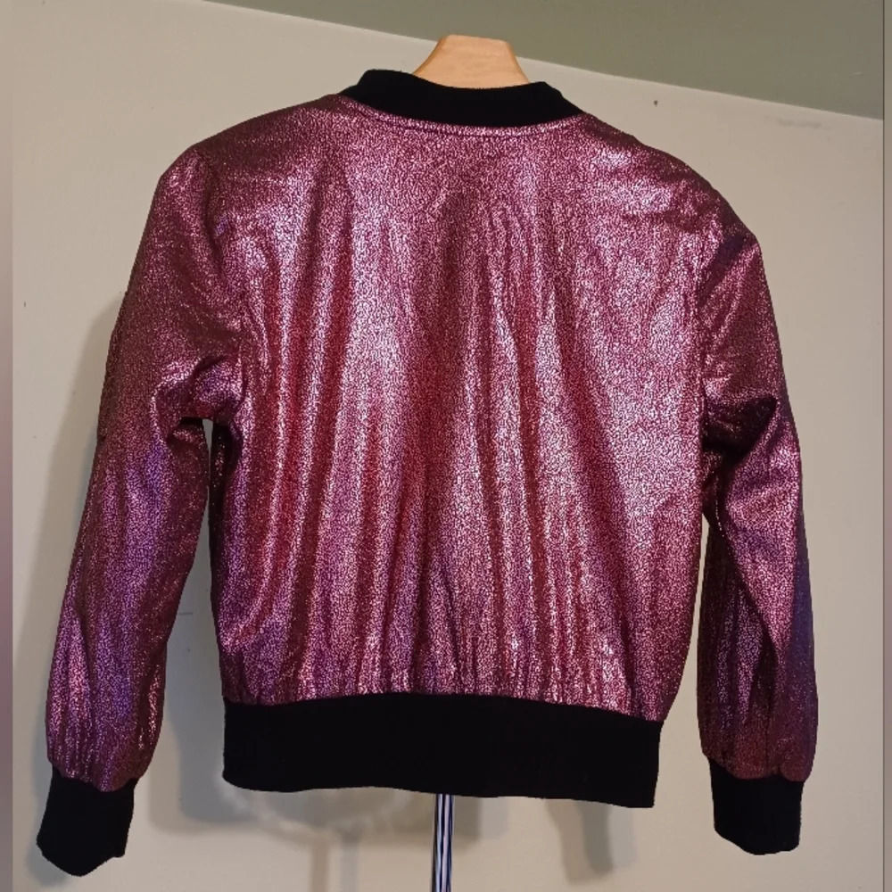 D-Signed Disney Sparkly Pink Bomber Jacket - Picture 4 of 9